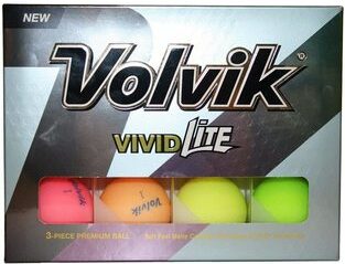 Volvik Vivid Matte Finished Colored High Visibility Golf Balls