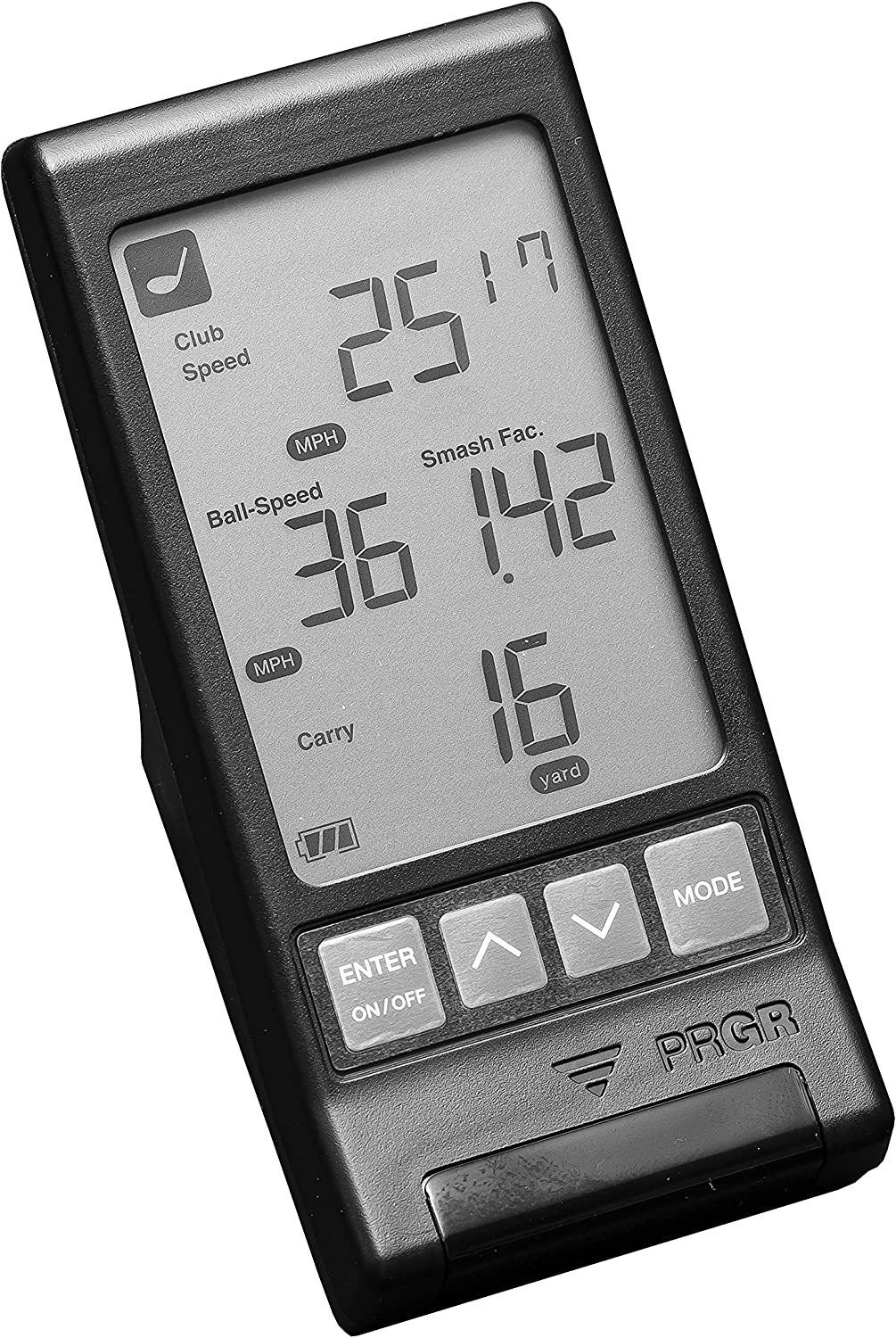 PRGR Black Pocket Launch Monitor HS-130A