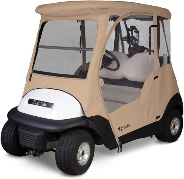Classic Accessories Fairway Deluxe 2-Person Golf Cart Enclosure